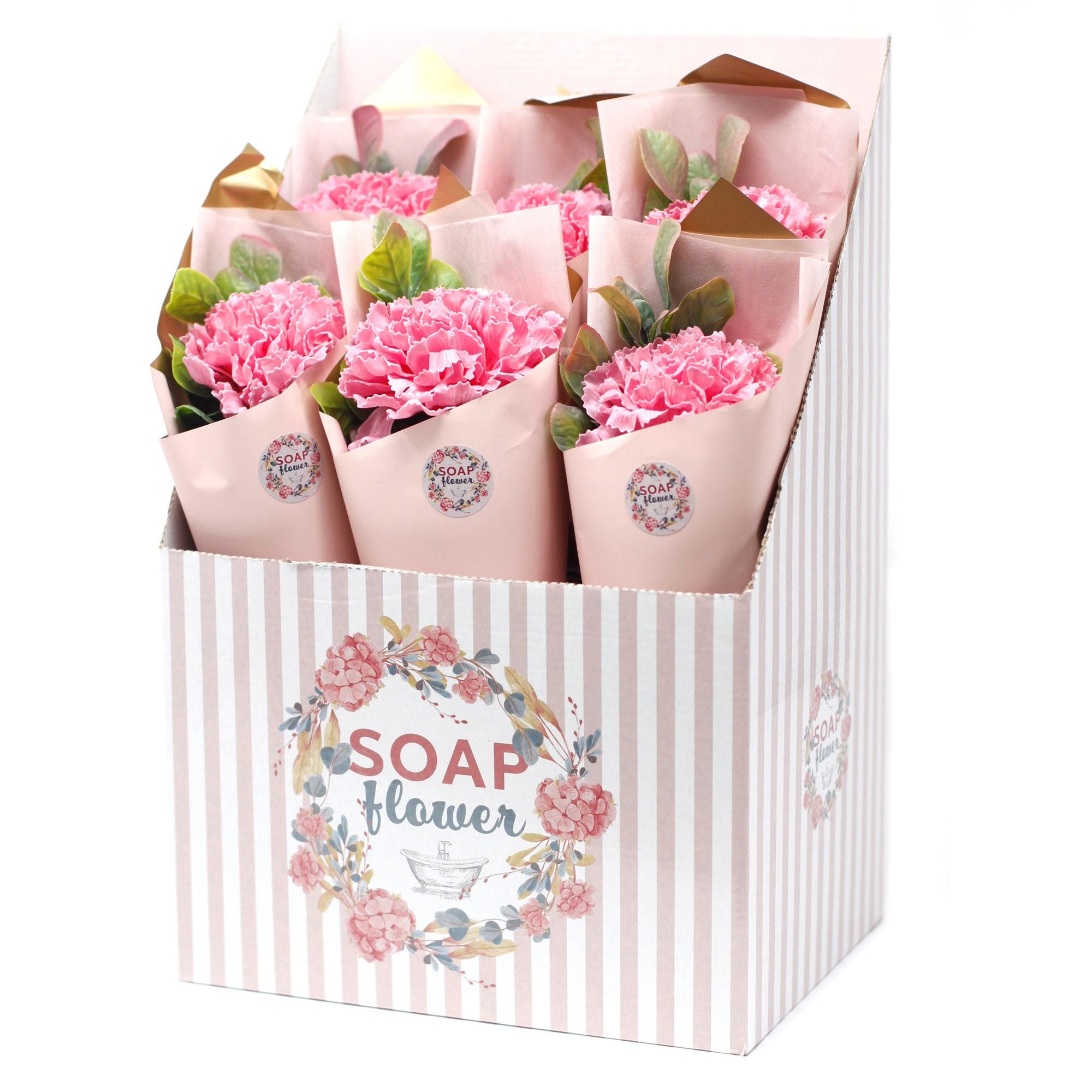 Ready to Retail Soap Flower - Large Carnation Bouquet