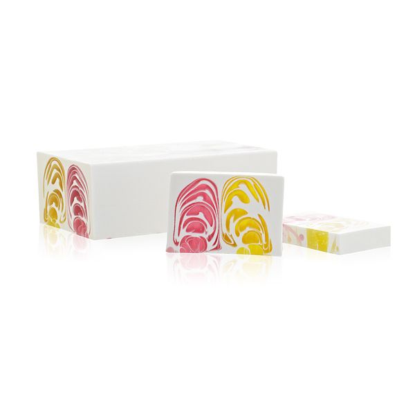 Hand-crafted  Soap - Orchid - Slice 115g approx