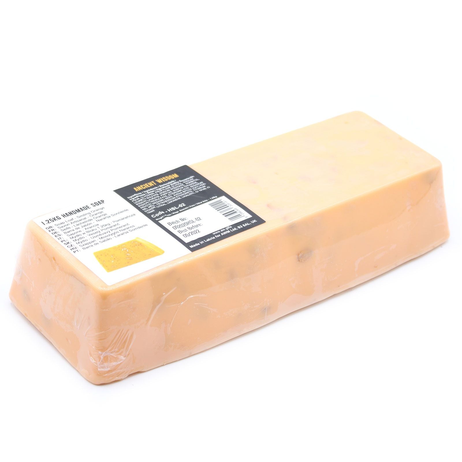 Hanmade Soap Loaf 1.25kg - Smiling Orange
