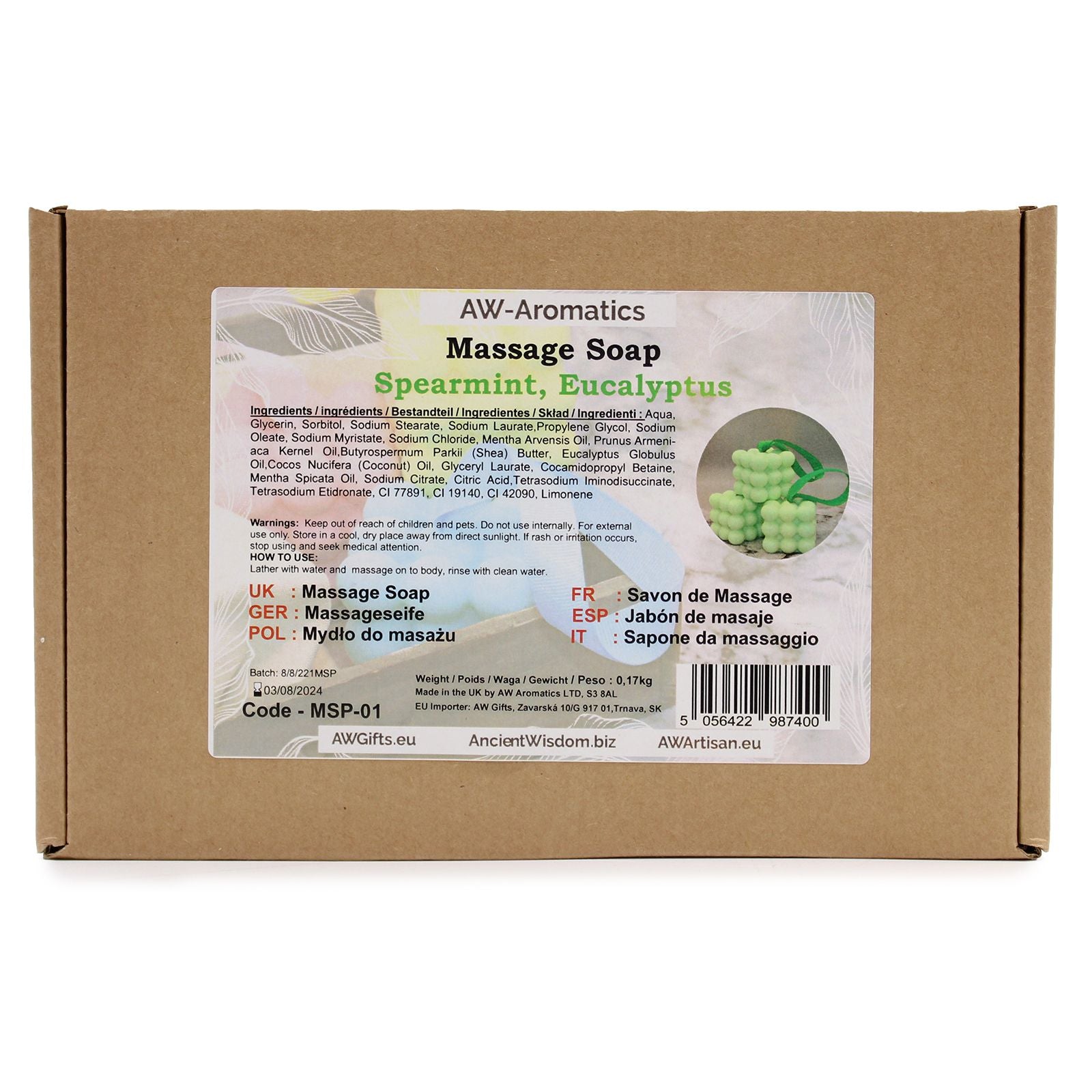 Massage Soaps - Spearmint & Eucalyptus