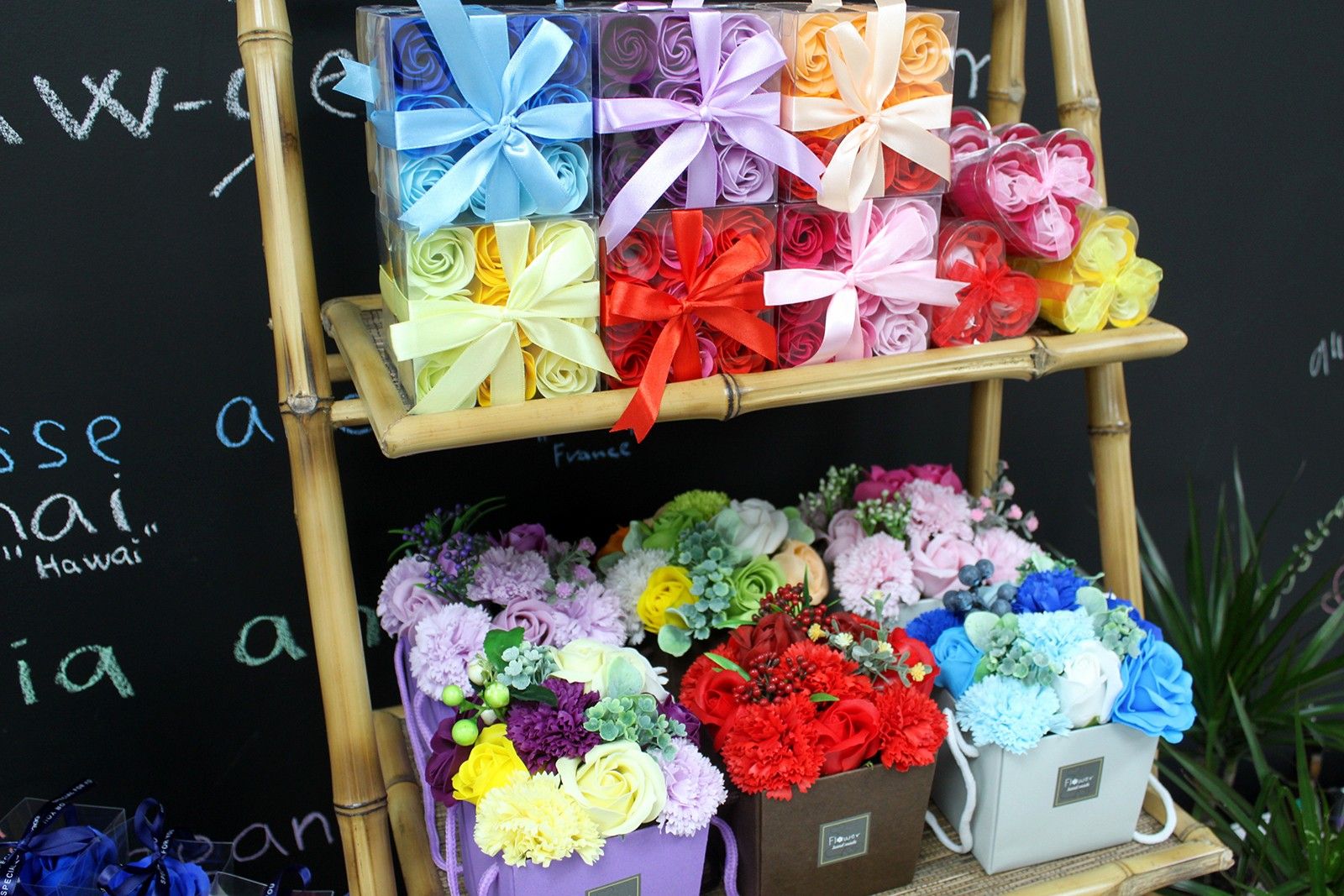 Soap Flower Bouqet - Spring Flowers